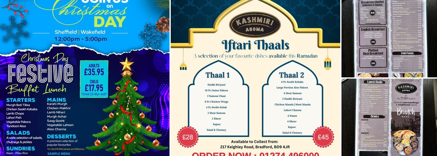 Kashmiri Aroma Bradford Menu