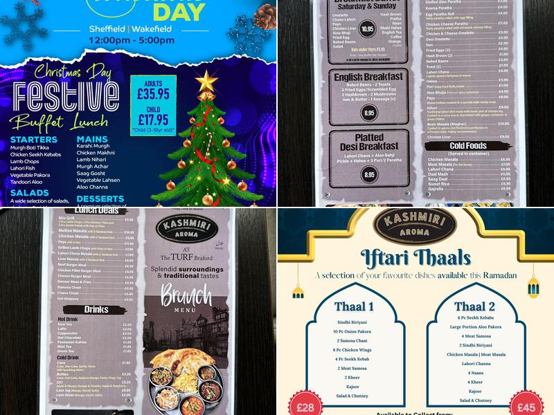 Kashmiri Aroma Bradford Menu
