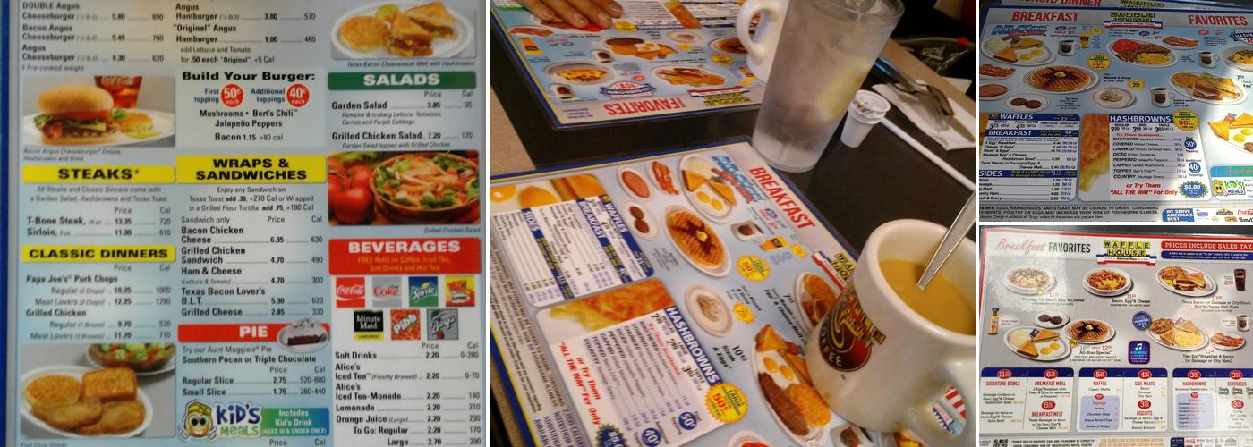 Waffle House Menu
