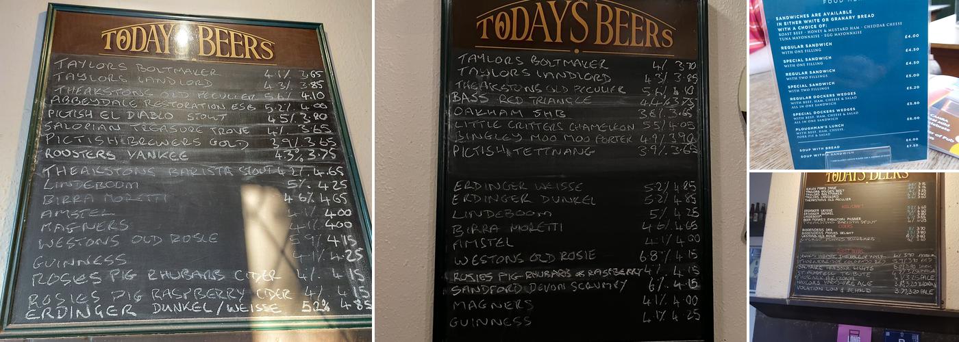 The Fighting Cock Menu