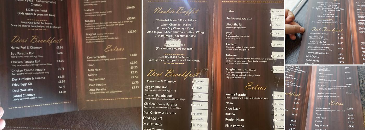 Cafe Regal Menu