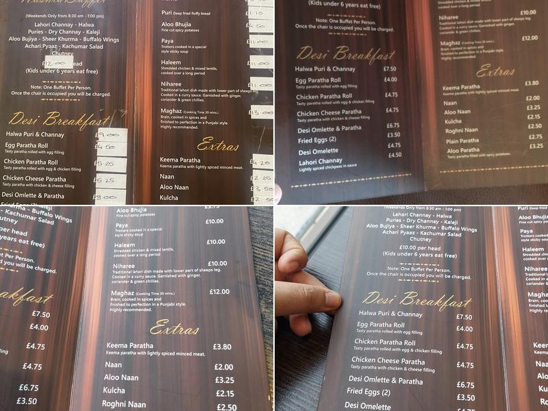Cafe Regal Menu