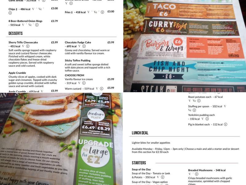 Flying Squirrel Menu