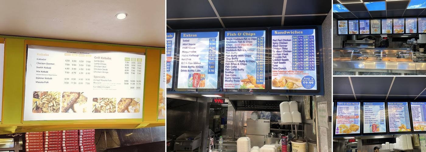 Lister Fisheries Menu