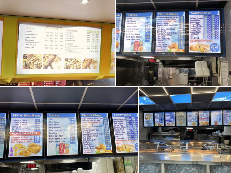 Lister Fisheries Menu