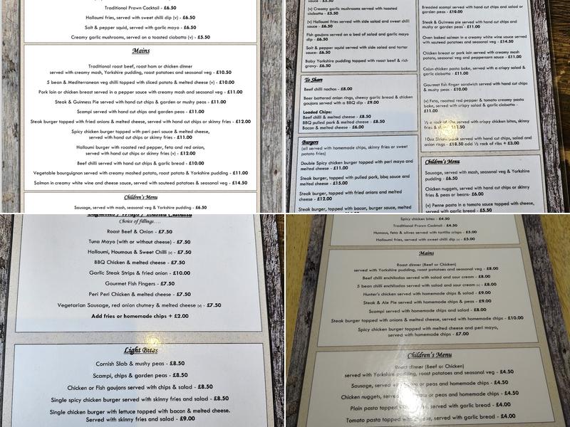 The Old Dolphin Menu