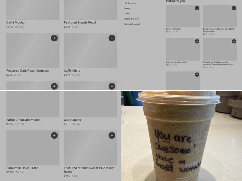 Starbucks Menu