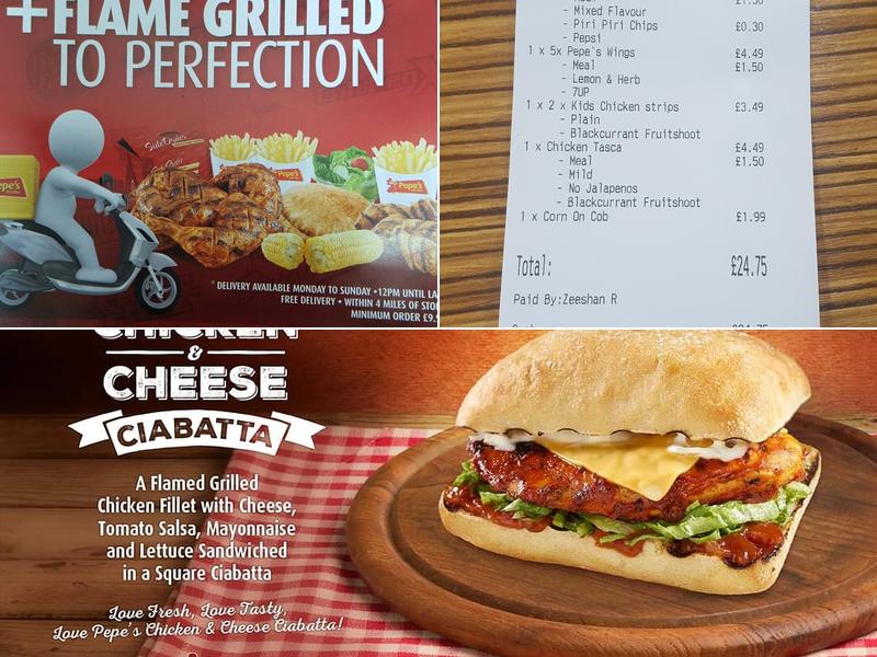 Pepe's Piri Piri Bradford Menu