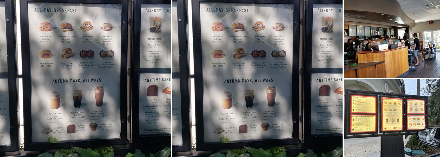 Starbucks Menu