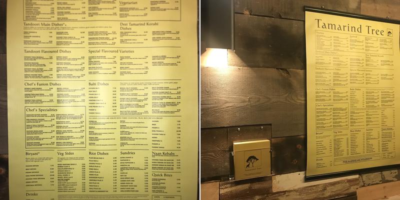 Tamarind Tree Menu