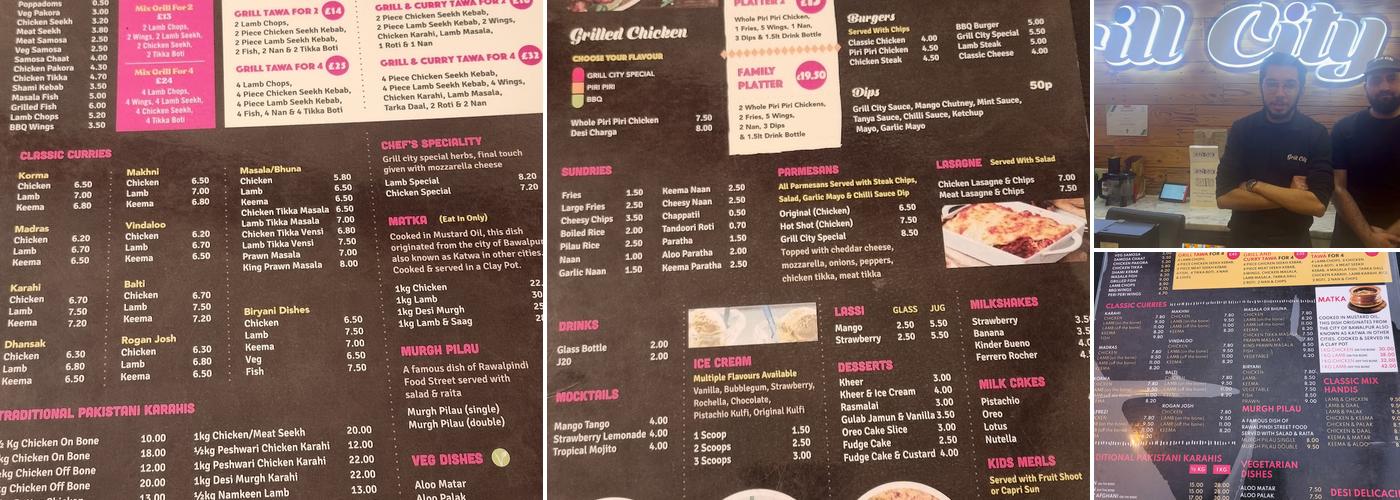 Grill City Menu