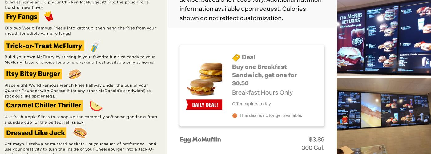 McDonald's Menu