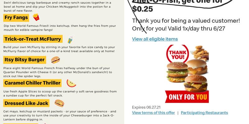 McDonald's Menu