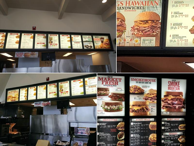 Arby's Menu