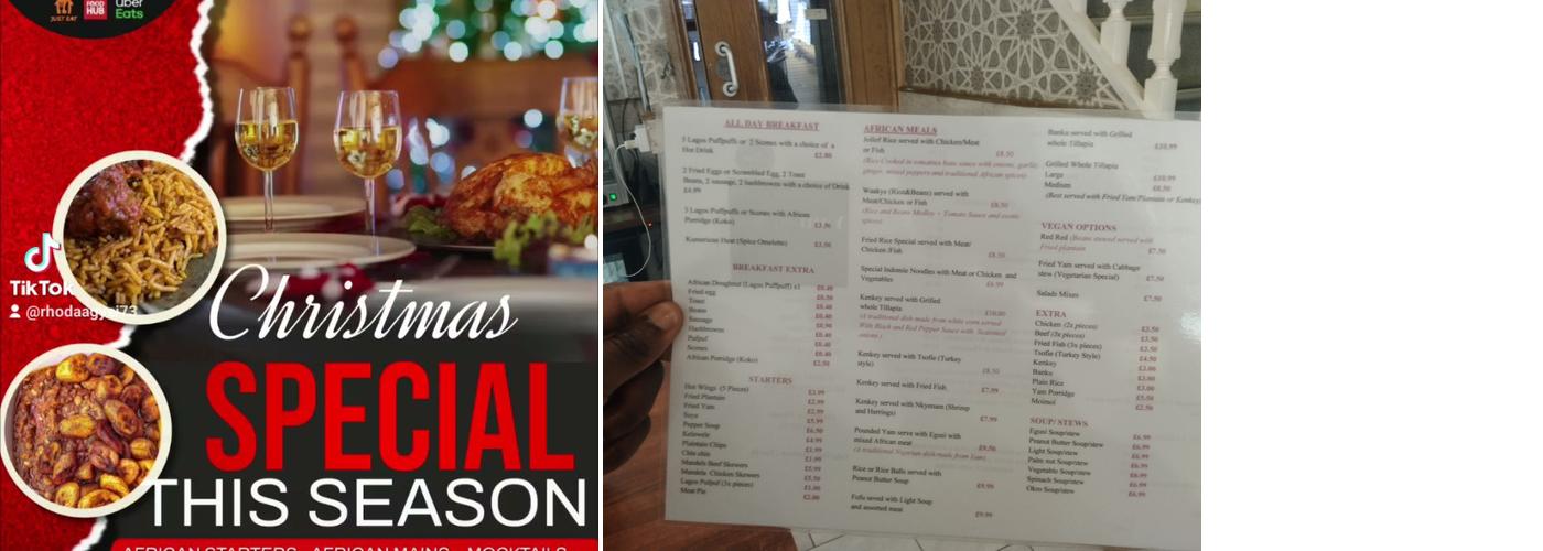 Yam Spice Foods Menu