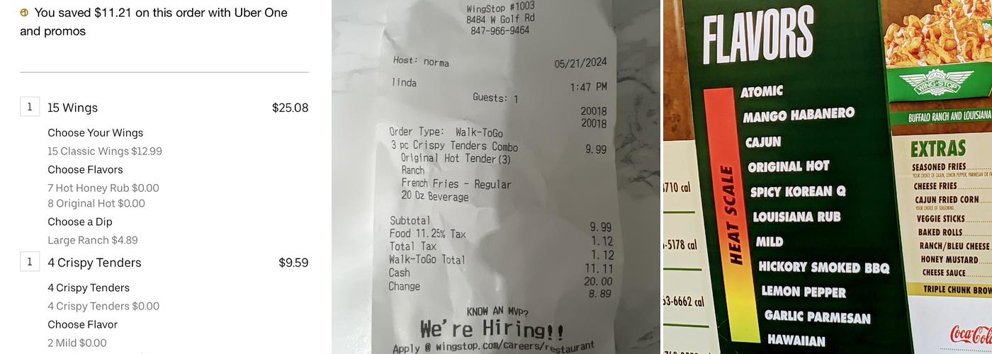 Wingstop Menu