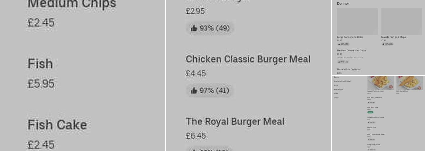 Royal Fish & Chips Menu
