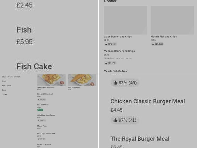 Royal Fish & Chips Menu