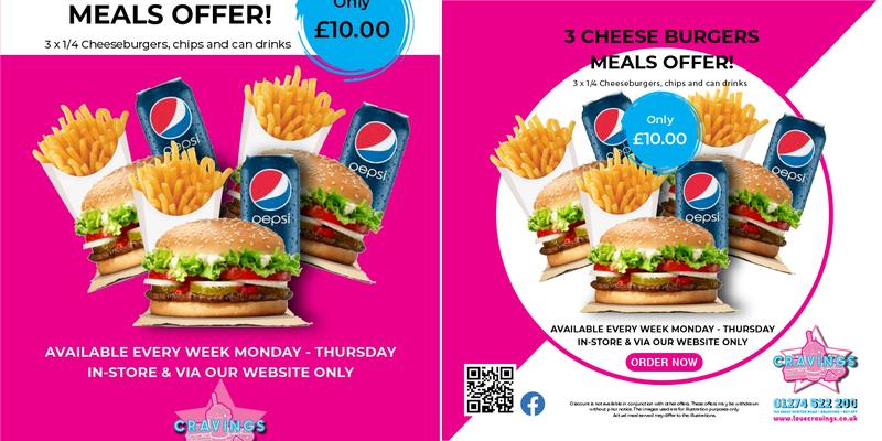 Cravings Bradford Menu