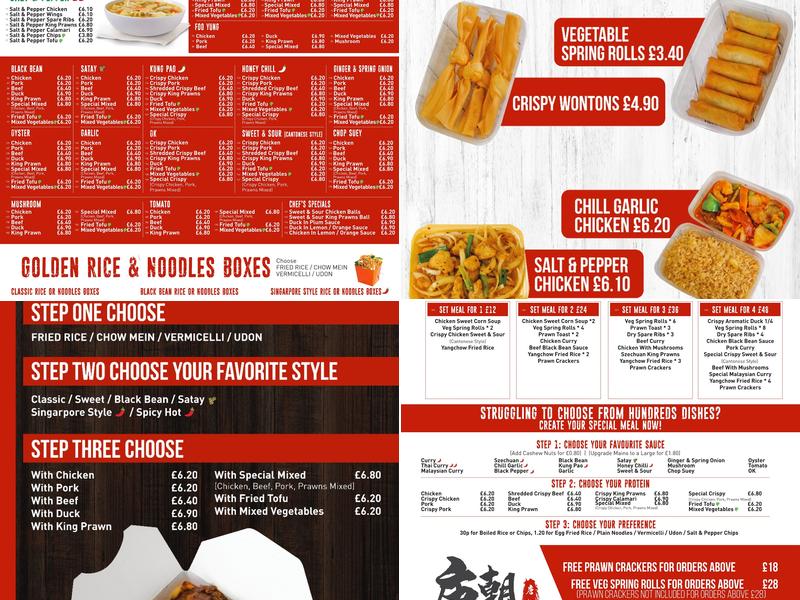 Golden Dragon Menu