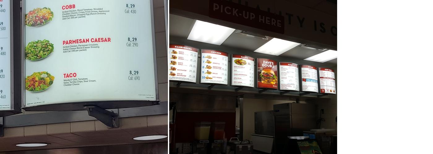 Wendy's Menu