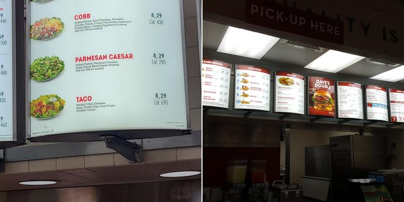 Wendy's Menu