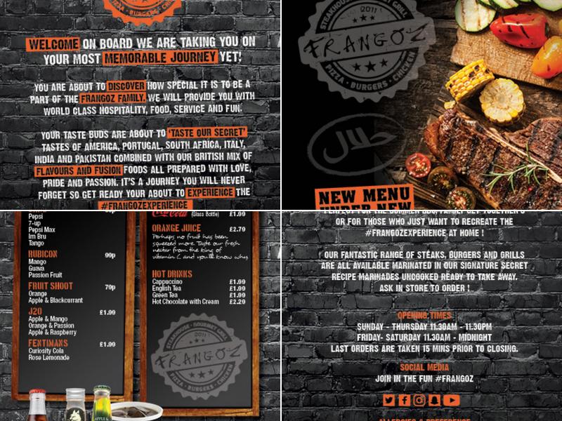 Frangoz Express Menu