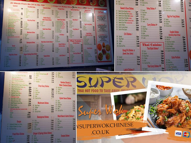 New Super Wok Menu