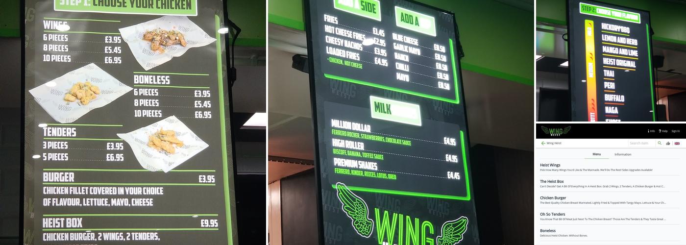 Wing Heist Menu