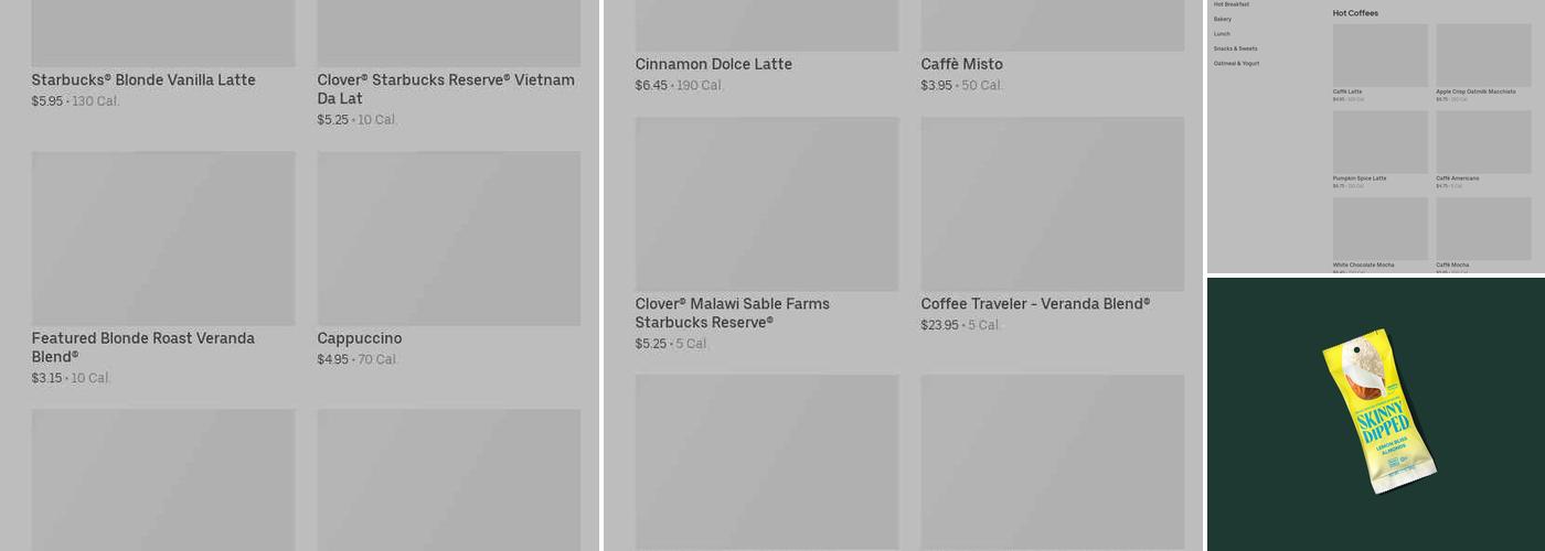 Starbucks Coffee Company Menu