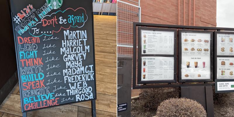 Starbucks Menu