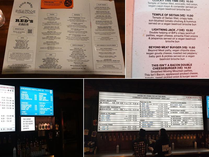 BrewDog Bradford Menu