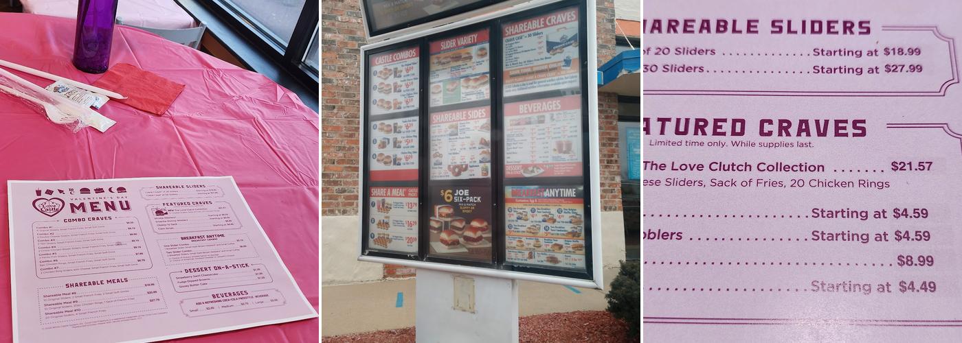 White Castle Menu
