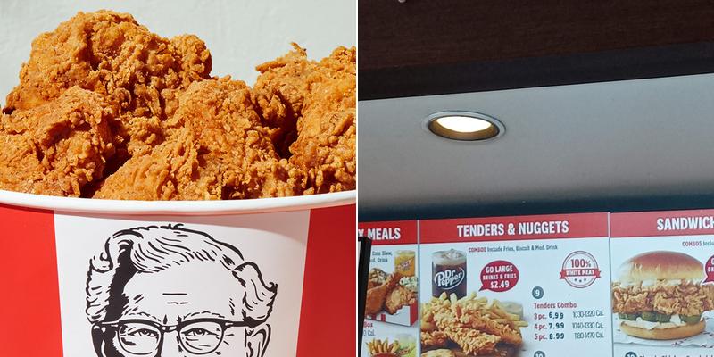 KFC Menu