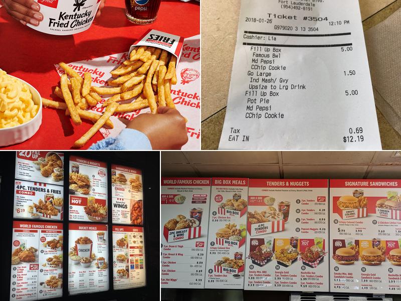 KFC Menu