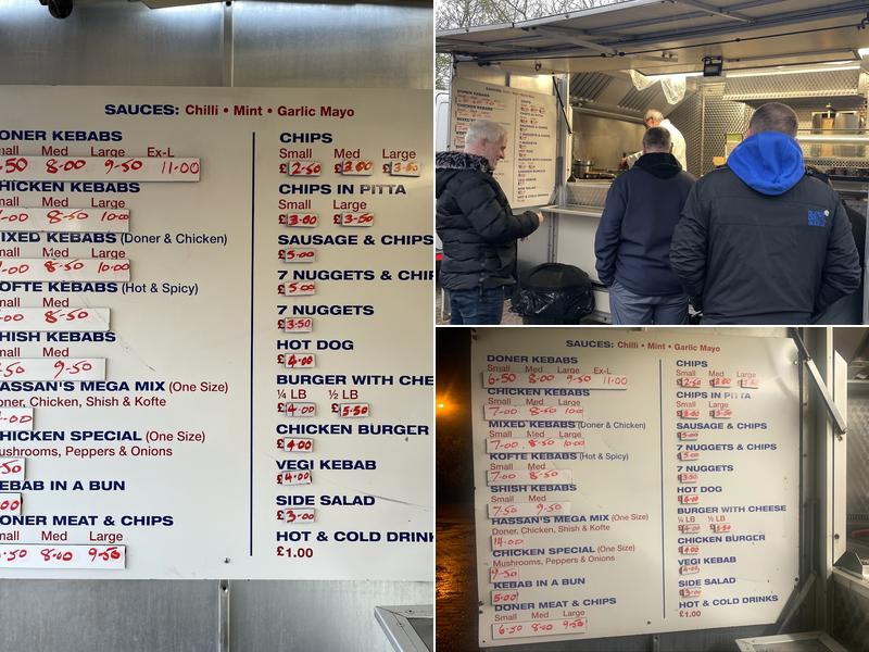 H's Kebabs Menu