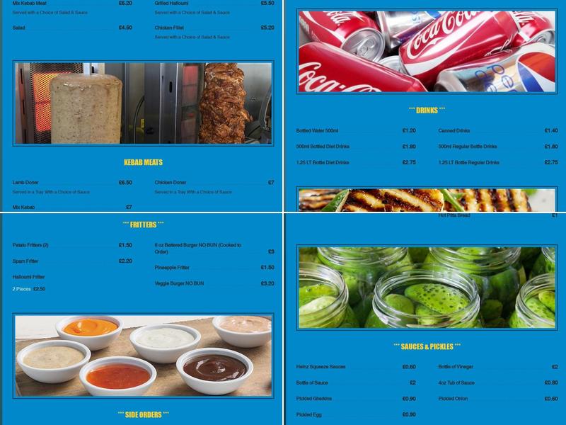 THE FISH INN BRADWELL Menu