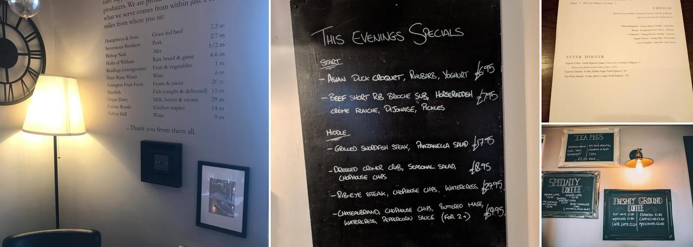 The House by Hilly Gant Menu