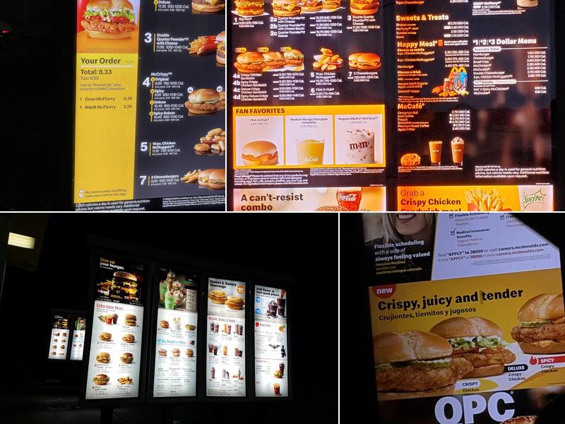 McDonald's Menu