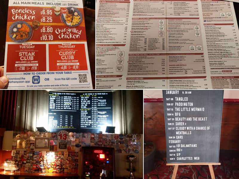 The Picture Palace - JD Wetherspoon Menu