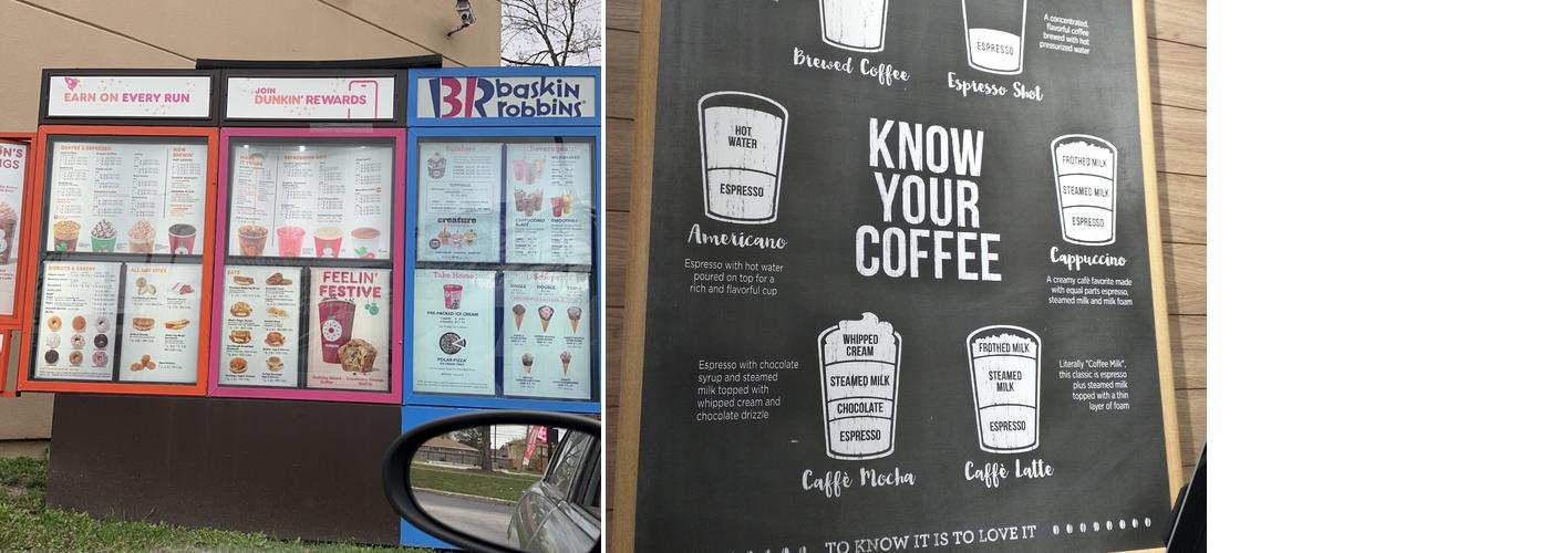 Dunkin' Menu