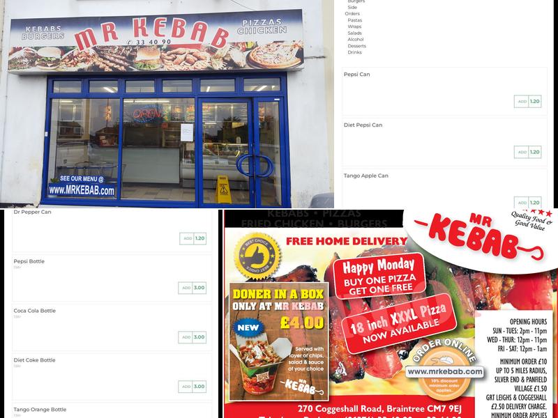 Mr Kebab Menu