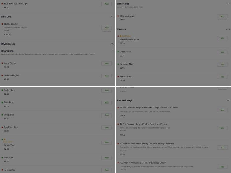 Five Rivers Punjabi Grill Menu