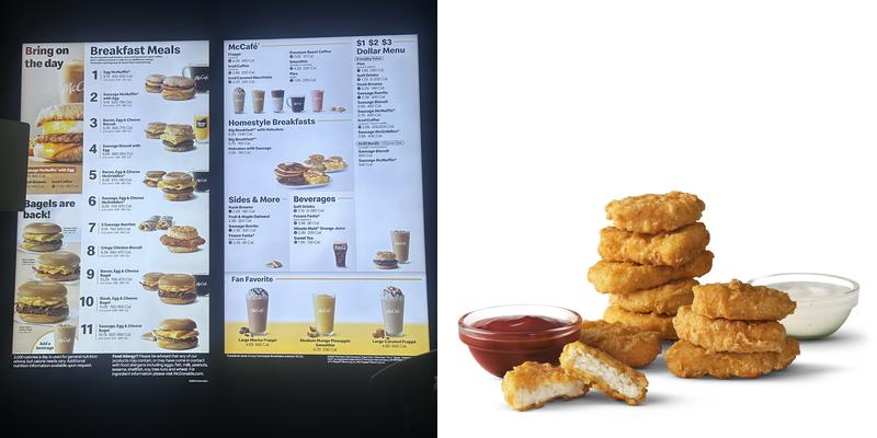 McDonald's Menu