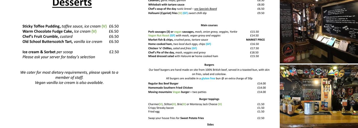 The Jolly Farmer Menu