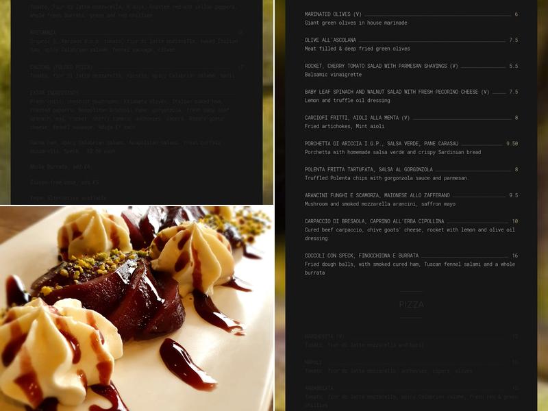 Guido’s Craft Pizza Menu