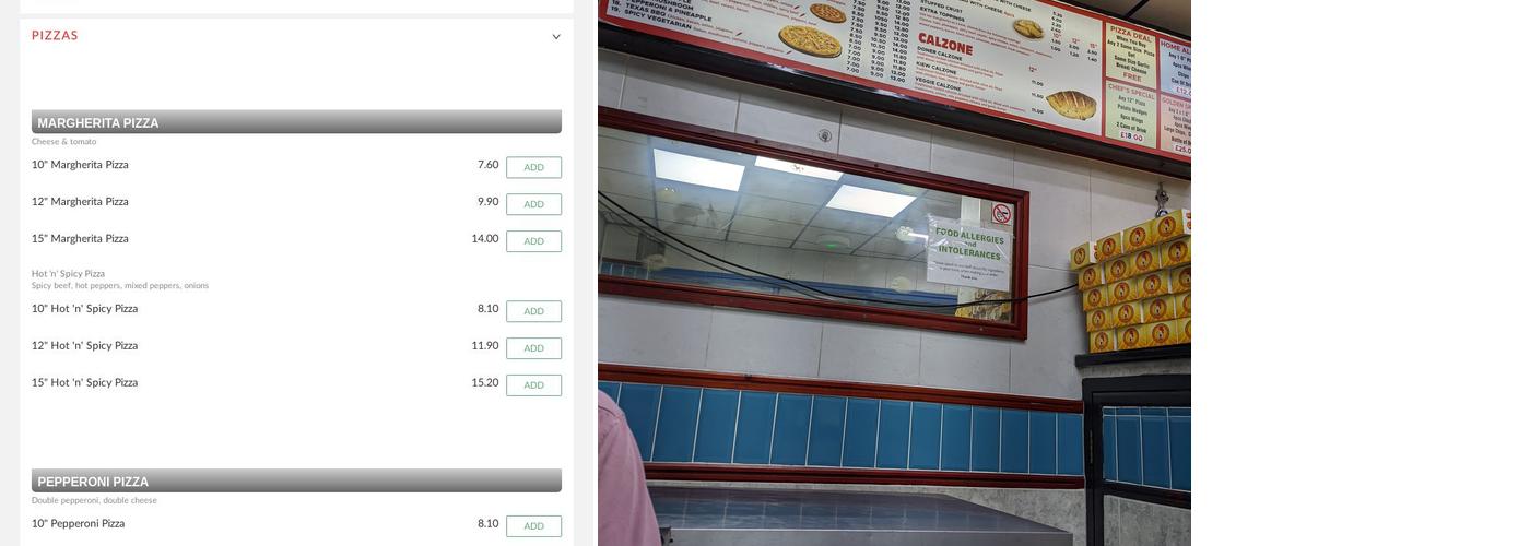 Golden Fried Chicken Menu