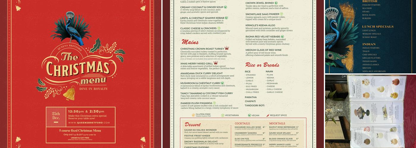 Queens Bretford Menu