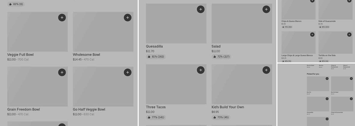 Chipotle Mexican Grill Menu