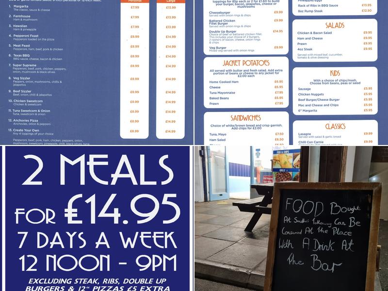 The Place Bar Restaurant Menu